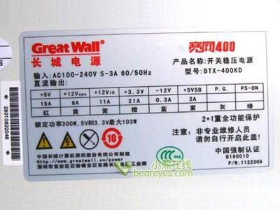 低电压地区专用，长城宽网400电源298元热销中